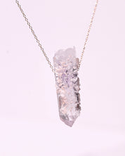 Brandberg Amethyst Necklace 14k Gold