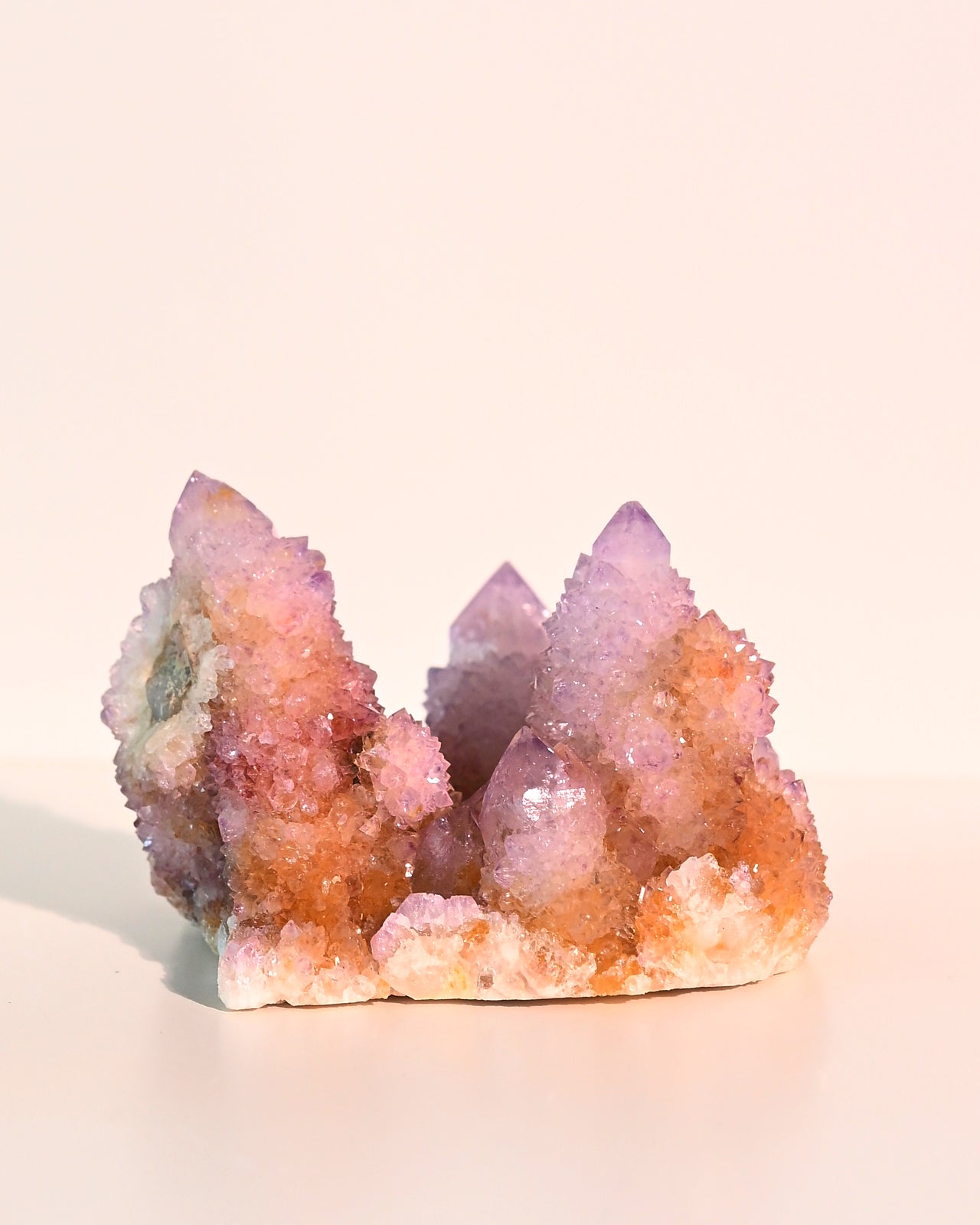 Amethyst Spirit Cactus Quartz Cluster 4in