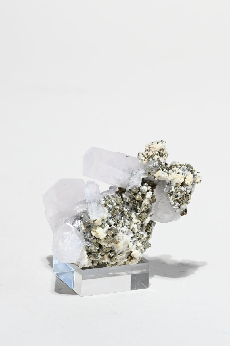 UV Reactive Calcite, Pyrite + Quartz Specimen