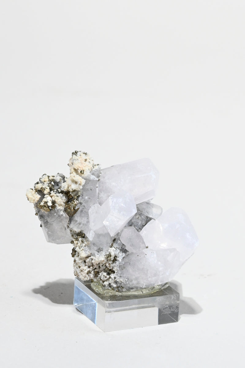 UV Reactive Calcite, Pyrite + Quartz Specimen