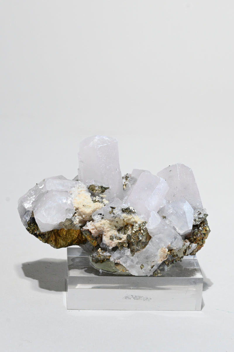 UV Reactive Calcite, Pyrite + Quartz Specimen