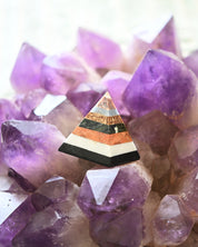 Mixed 7 CHAKRA Crystal Pyramid