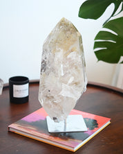 XXL Chlorite Garden Quartz on Stand 19lbs