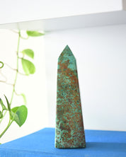 Chrysocolla Obelisk 7.5in