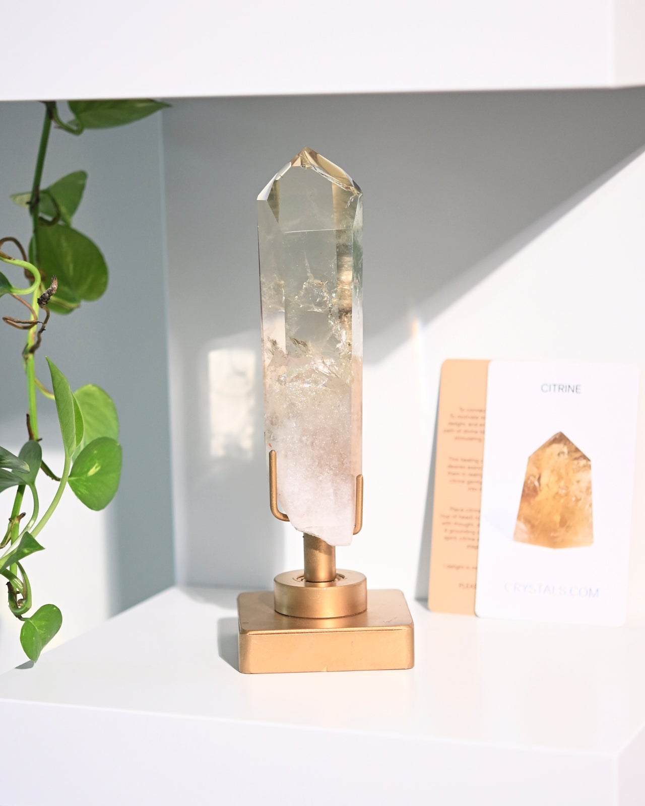 Citrine Tower On Stand 9 inch