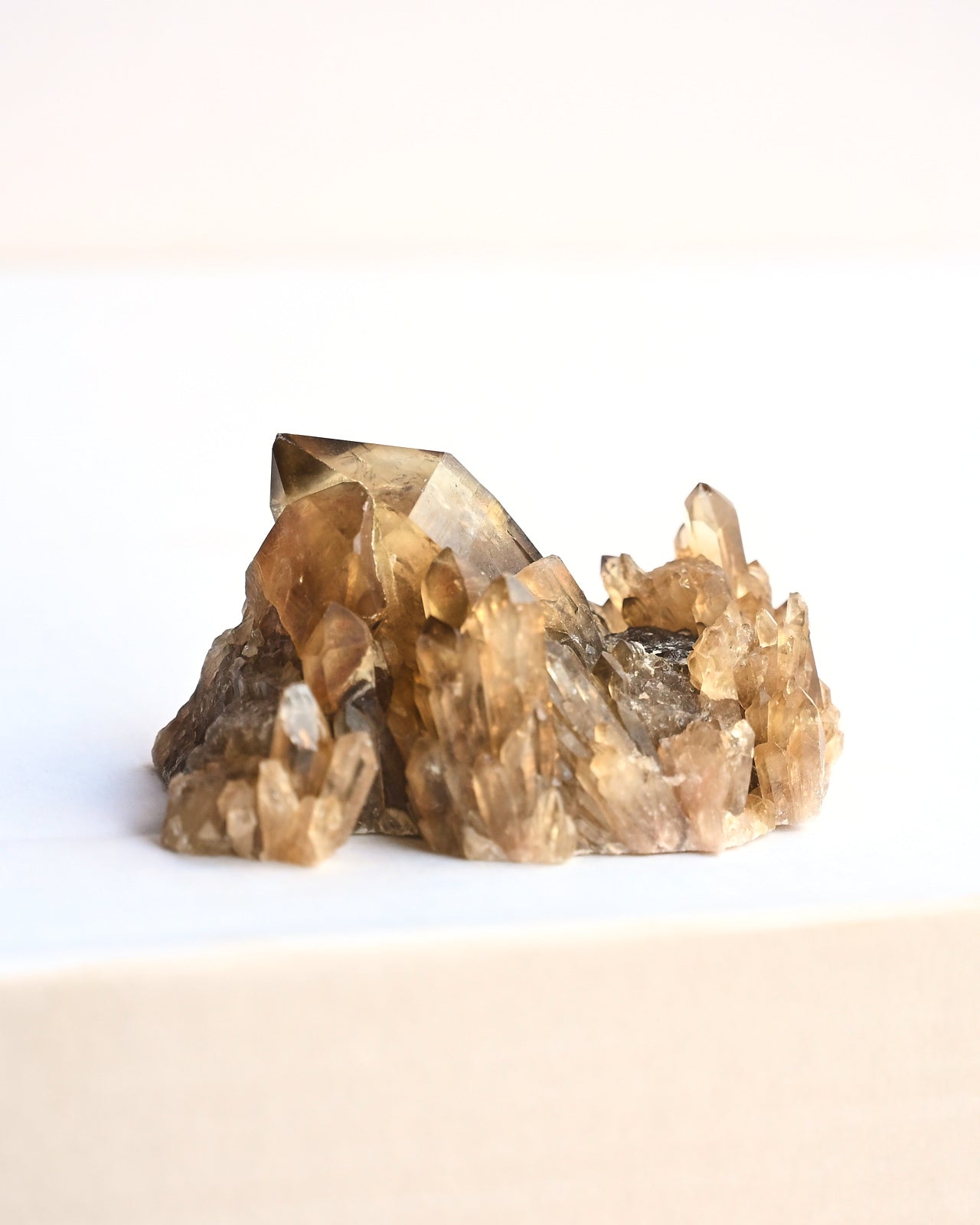 Smoky Elestial Citrine Cluster  3 inch