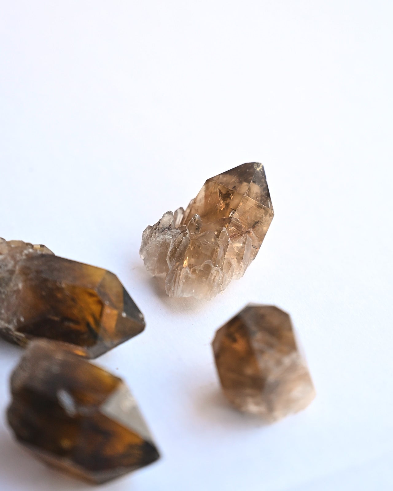 Mini Smoky Elestial Citrine Point