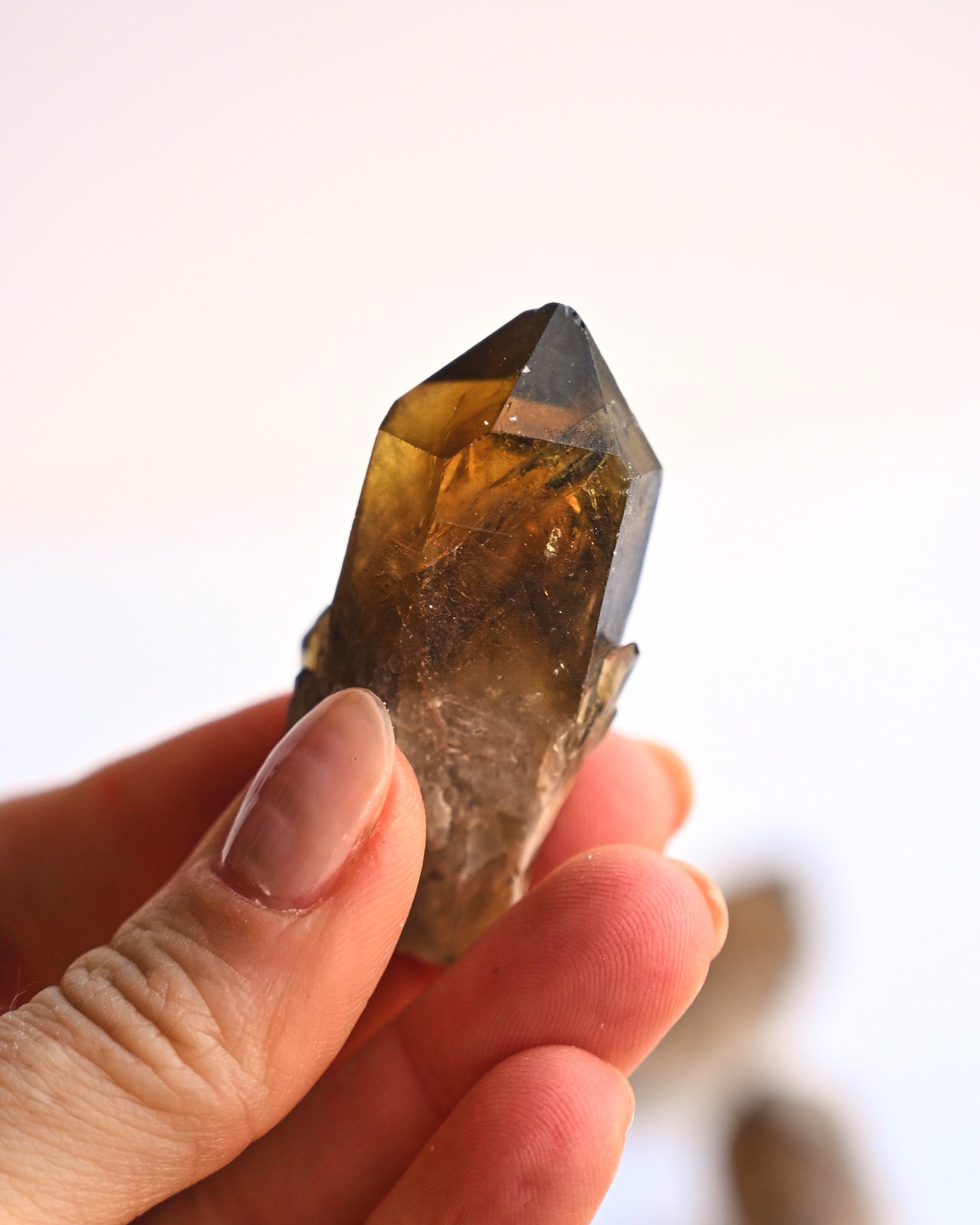 Mini Smoky Elestial Citrine Point