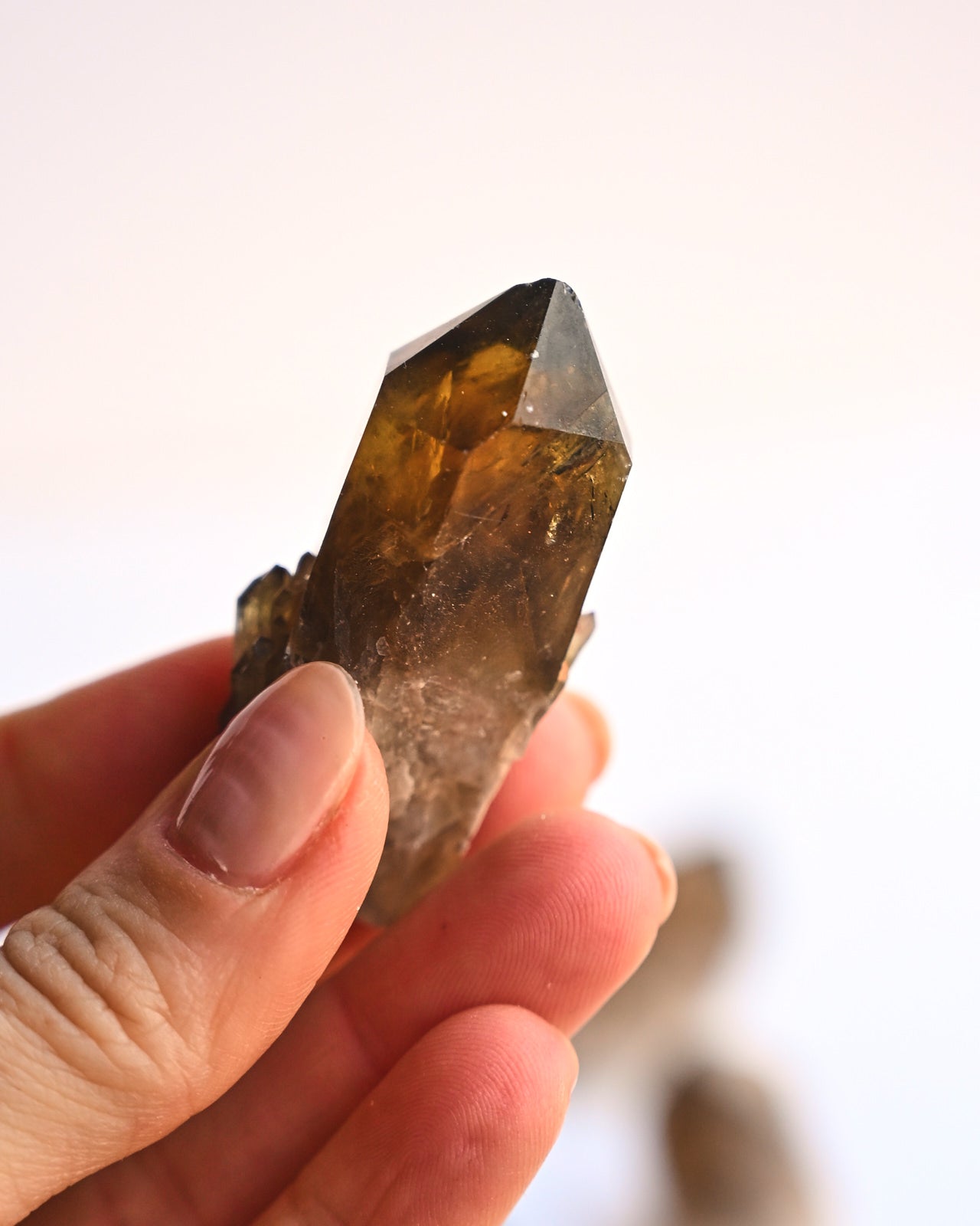 Mini Smoky Elestial Citrine Point