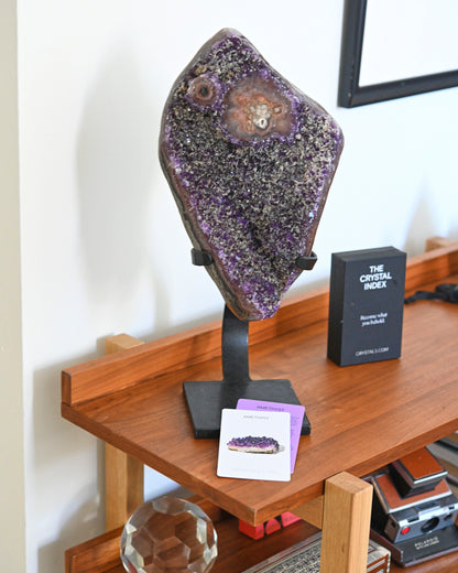 XL Amethyst Geode on Stand 16lbs