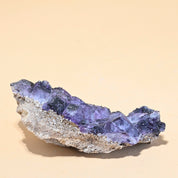 Purple Cubic Fluorite w feldspar