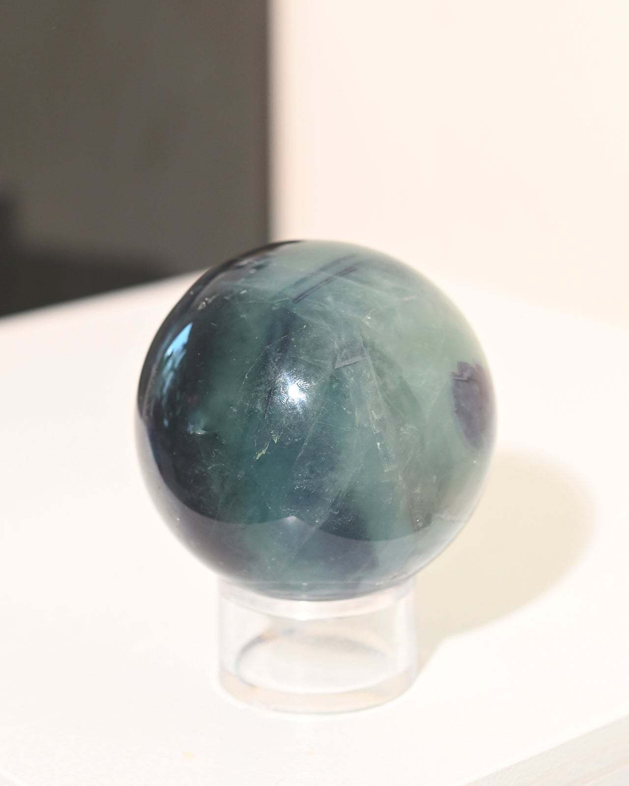 Fluorite Crystal Sphere 3 inch