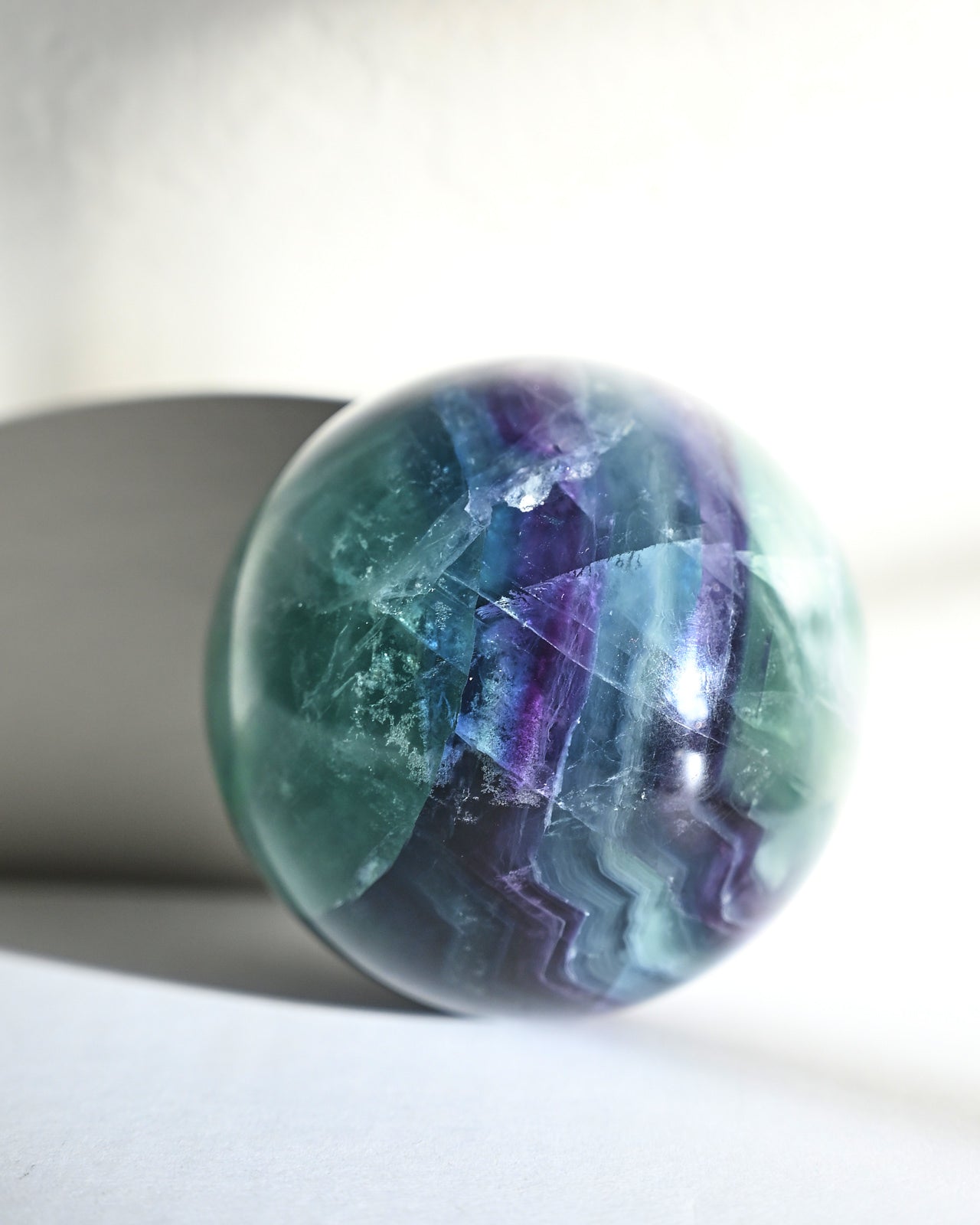 Fluorite Crystal Sphere  2.7in