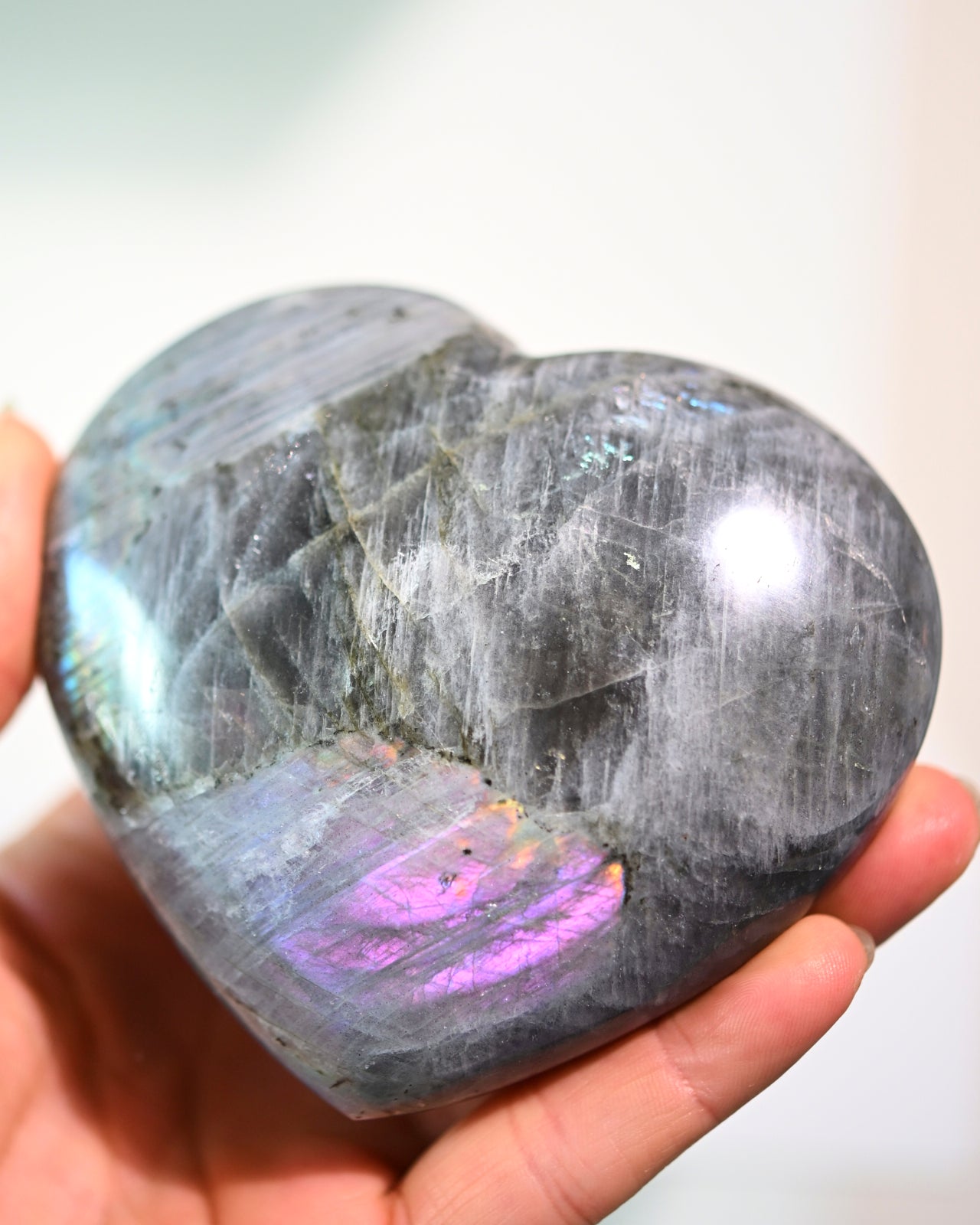 Labradorite Heart 3.5in