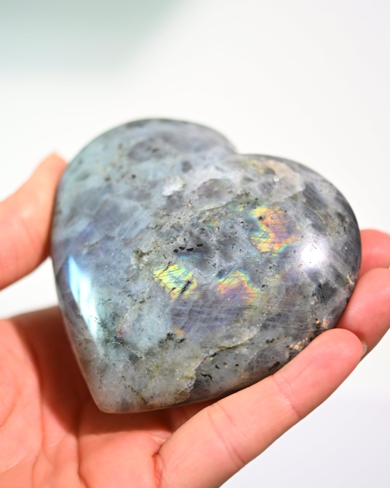 Labradorite Heart 3.in