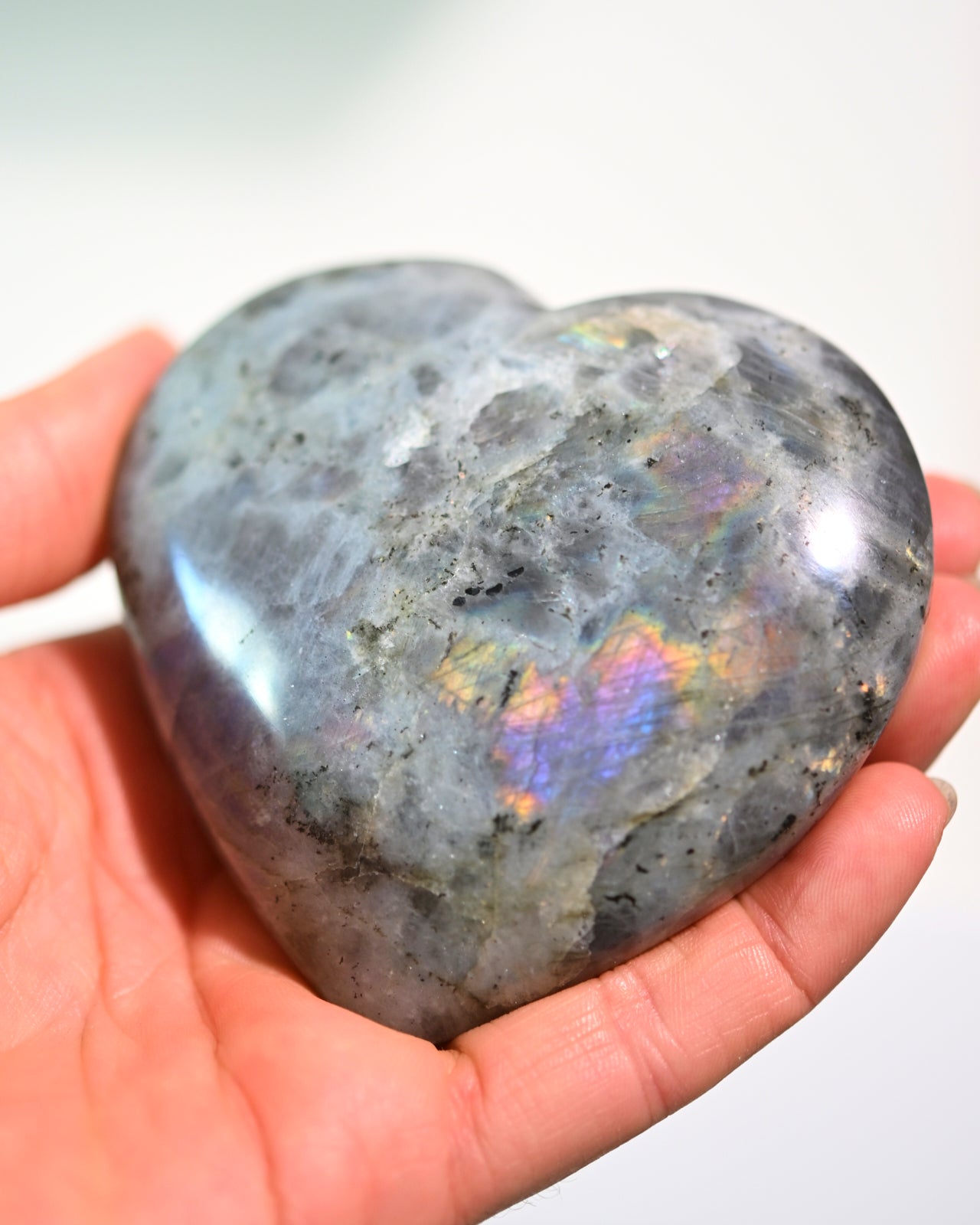 Labradorite Heart 3.in