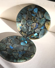 Labradorite Coaster Set