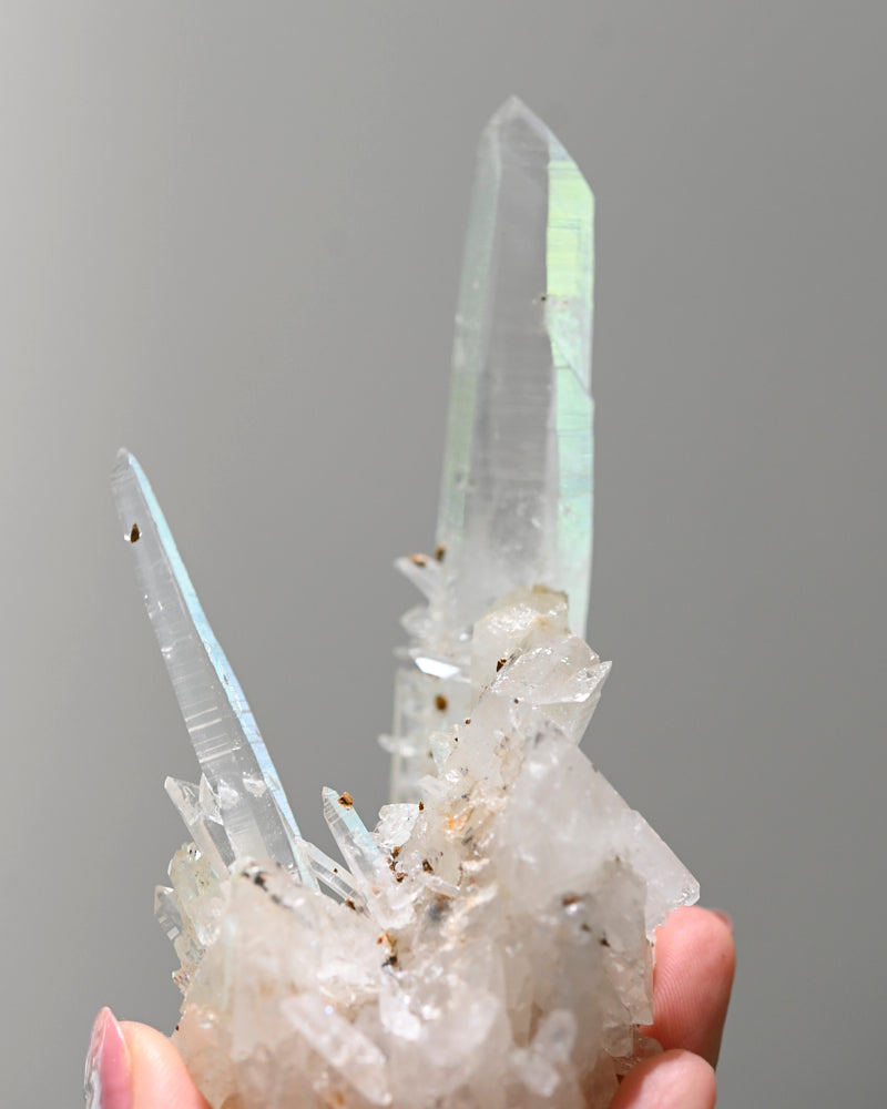 Lemurian Quartz Cluster 4 inch