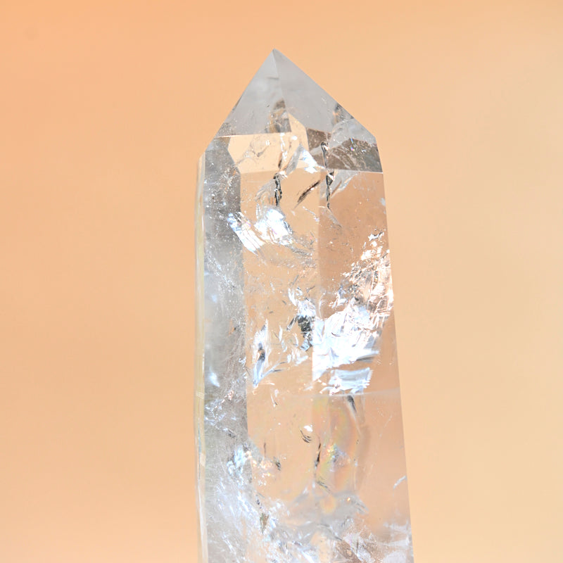 rare big lemurian quartz crystal 