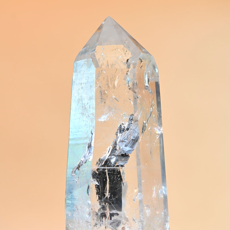 rare big lemurian quartz crystal 