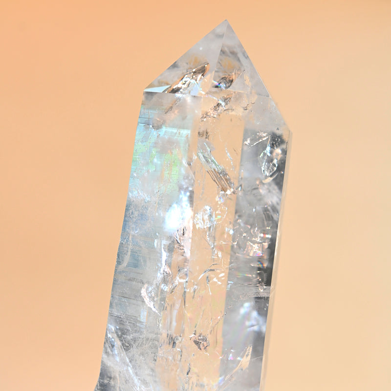 rare big lemurian quartz crystal 