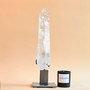 rare big lemurian quartz crystal 