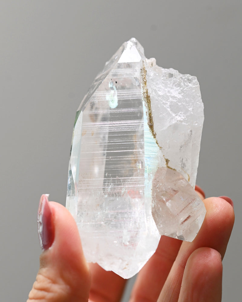 Double terminated Lemurian Quartz Cluster