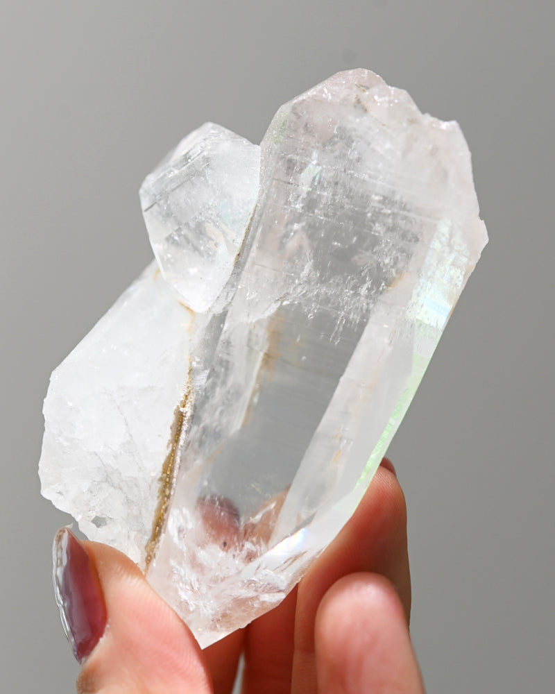 Double terminated Lemurian Quartz Cluster