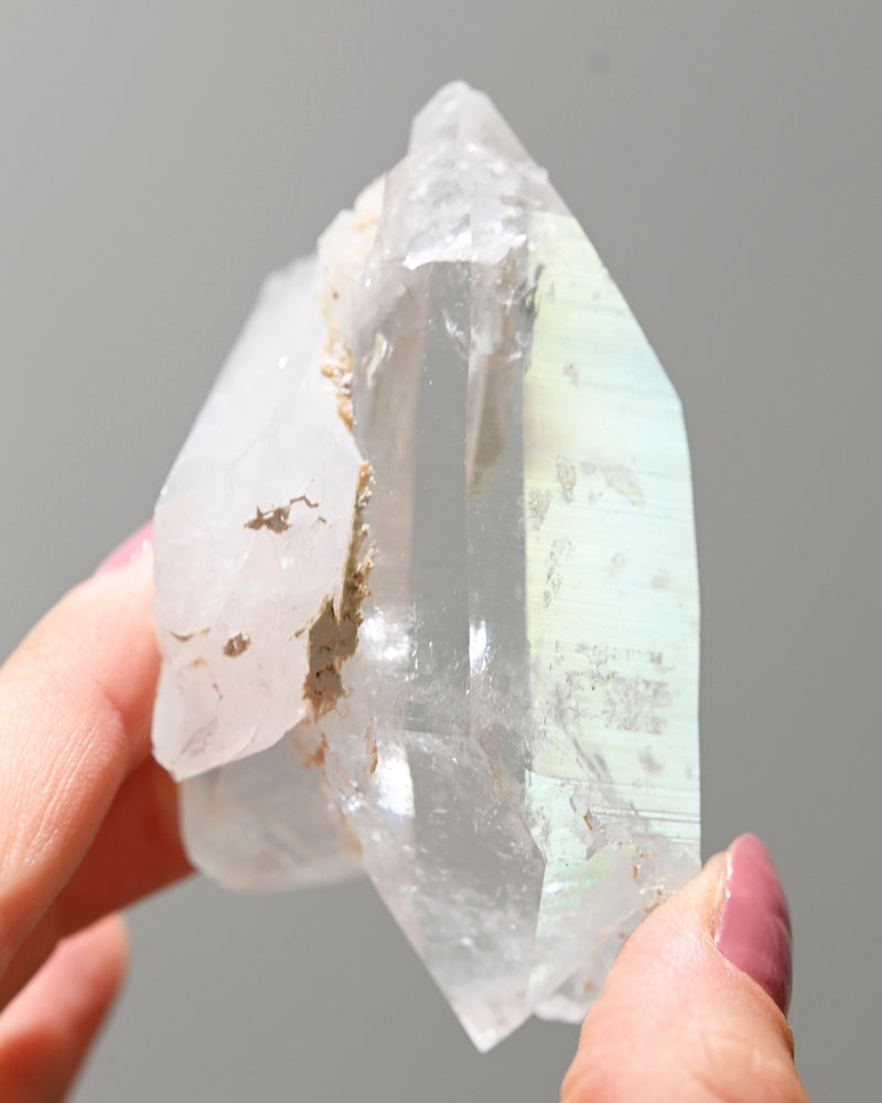 Double terminated Lemurian Quartz Cluster