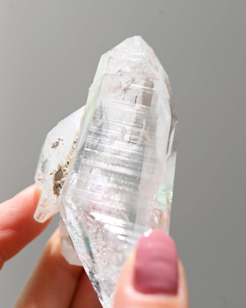 Double terminated Lemurian Quartz Cluster