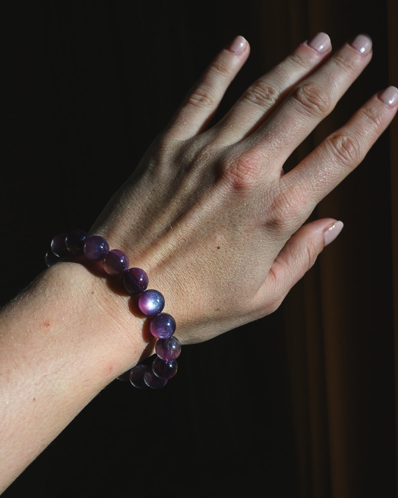 Gem-Quality Lepidolite Bracelet