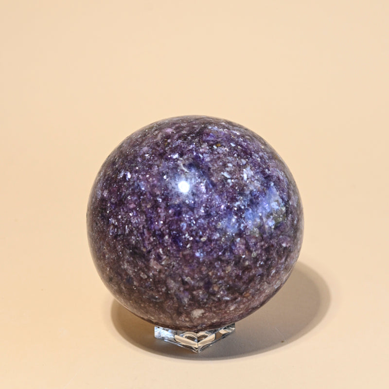 Lepidolite Crystal Sphere 