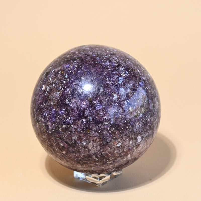 Lepidolite Crystal Sphere 