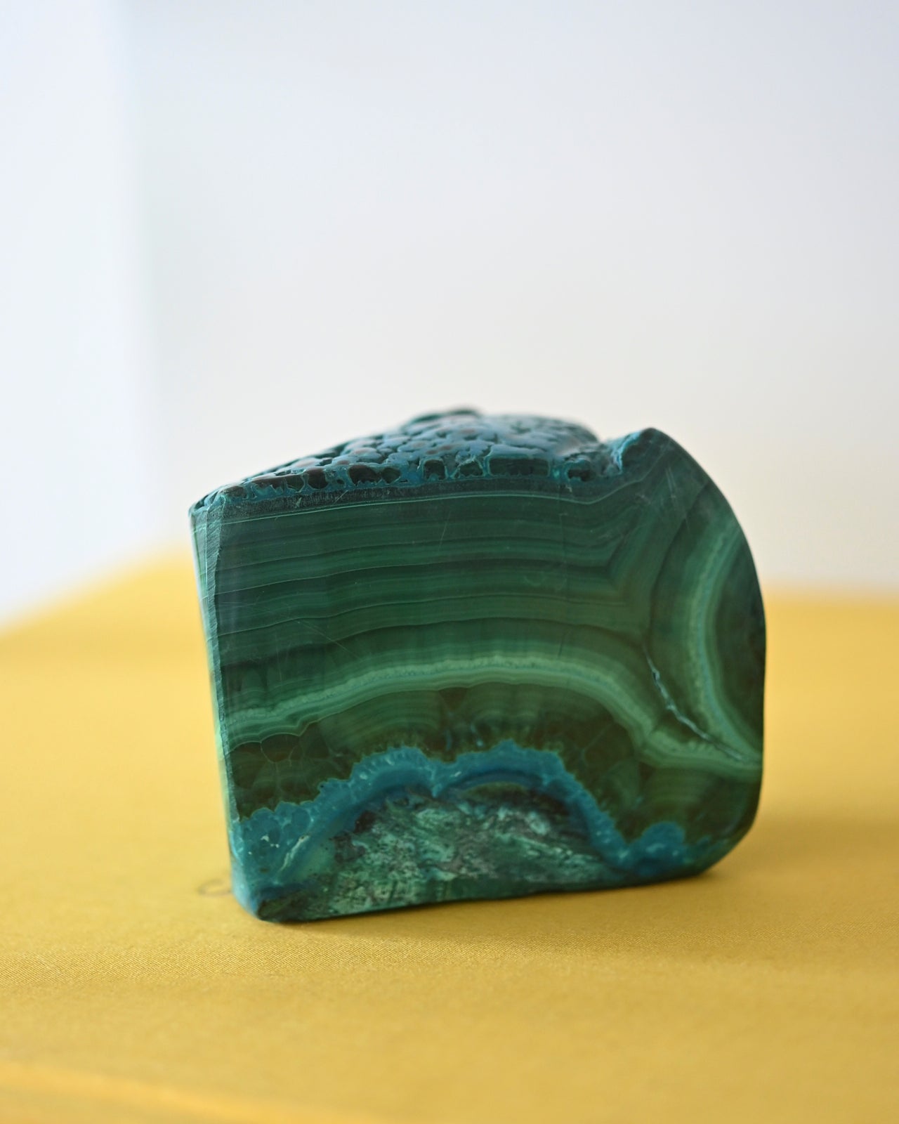 Chrysocolla Malachite freeform 3in