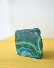 Chrysocolla Malachite freeform 3in