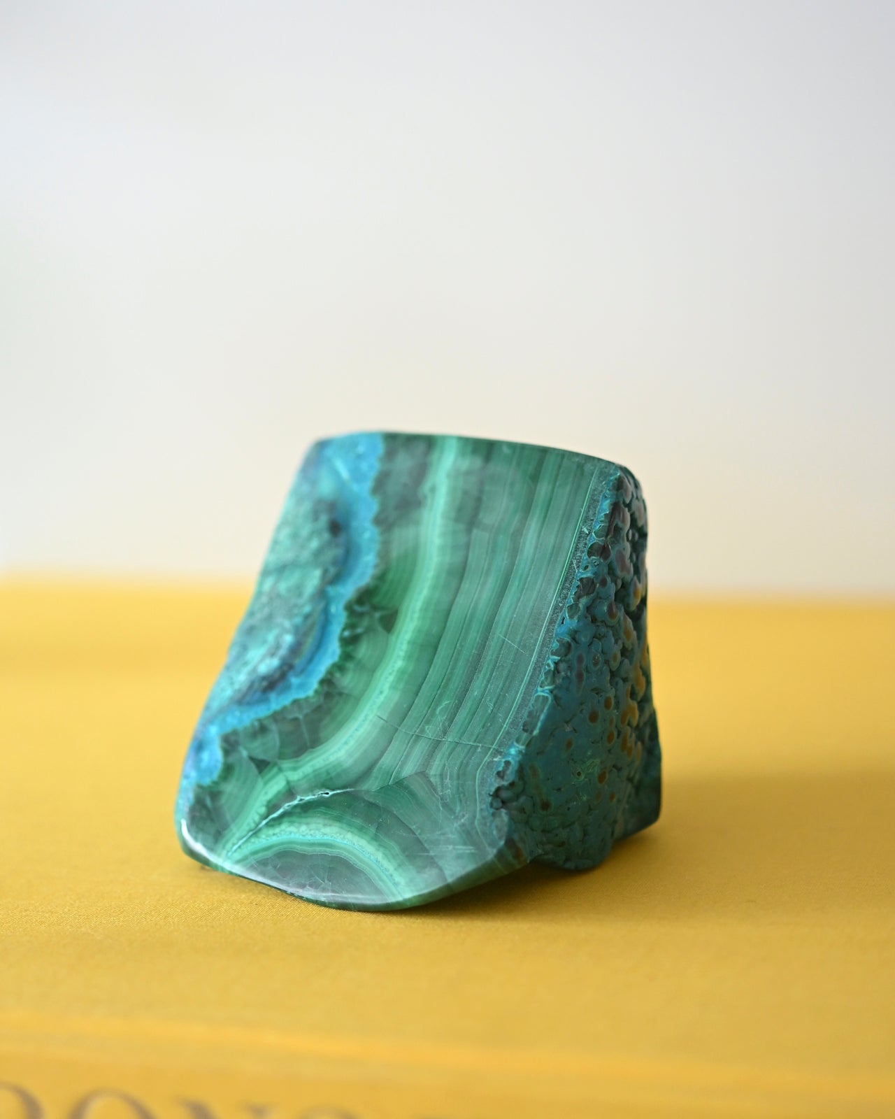 Chrysocolla Malachite freeform 3in