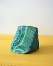 Chrysocolla Malachite freeform 3in