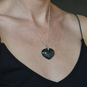 rainbow obsidian necklace