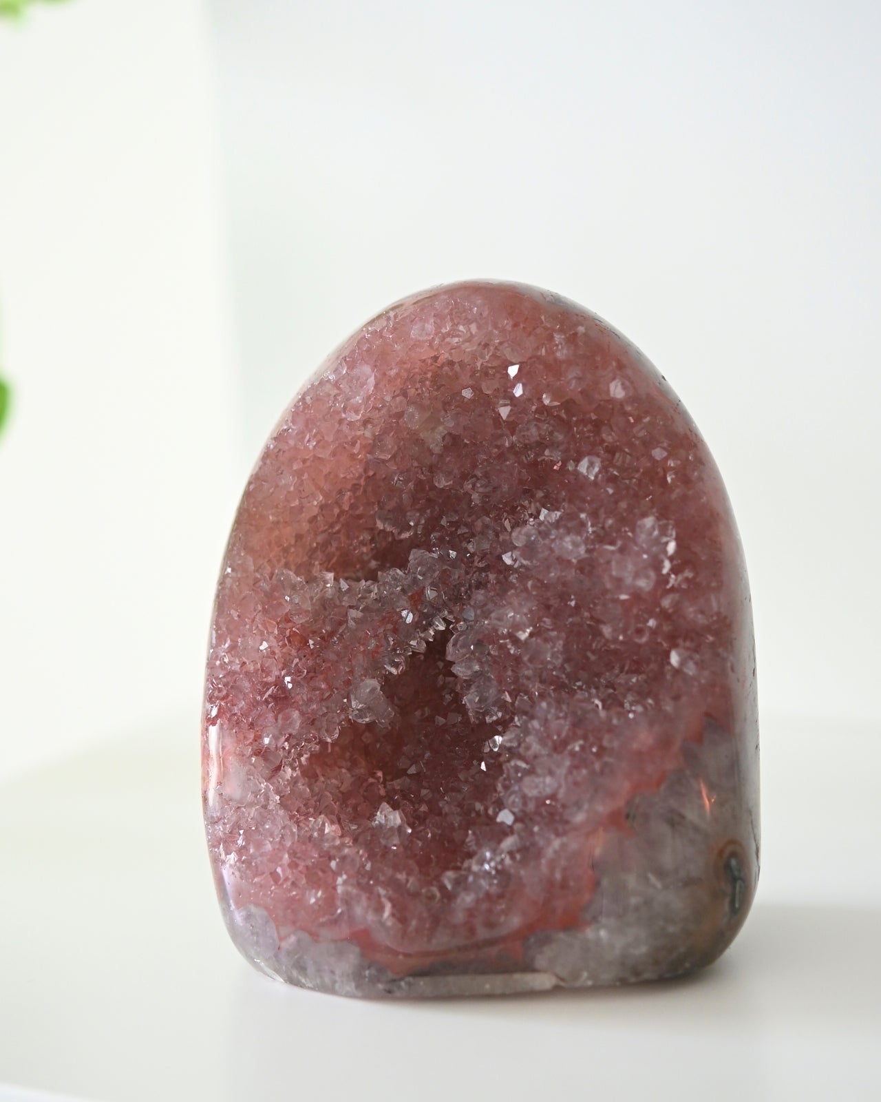 Pink Amethyst Druzy Freeform  5in