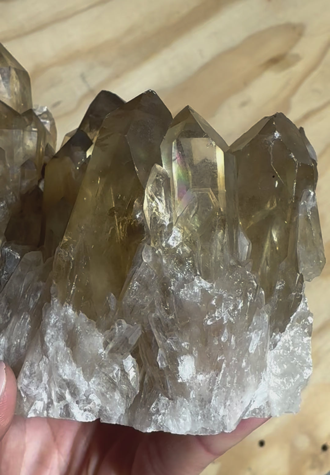 Elestial Citrine Cluster