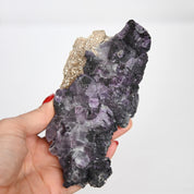 Purple Cubic Fluorite w feldspar