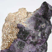 Purple Cubic Fluorite w feldspar