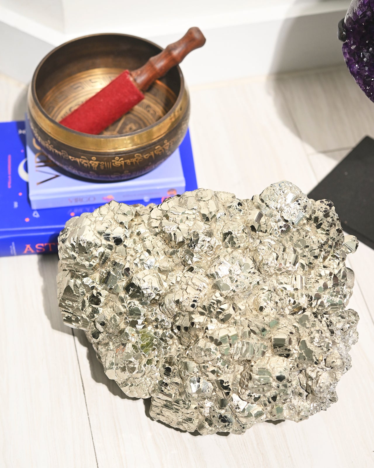 44lb Massive Pyrite Statement Cluster