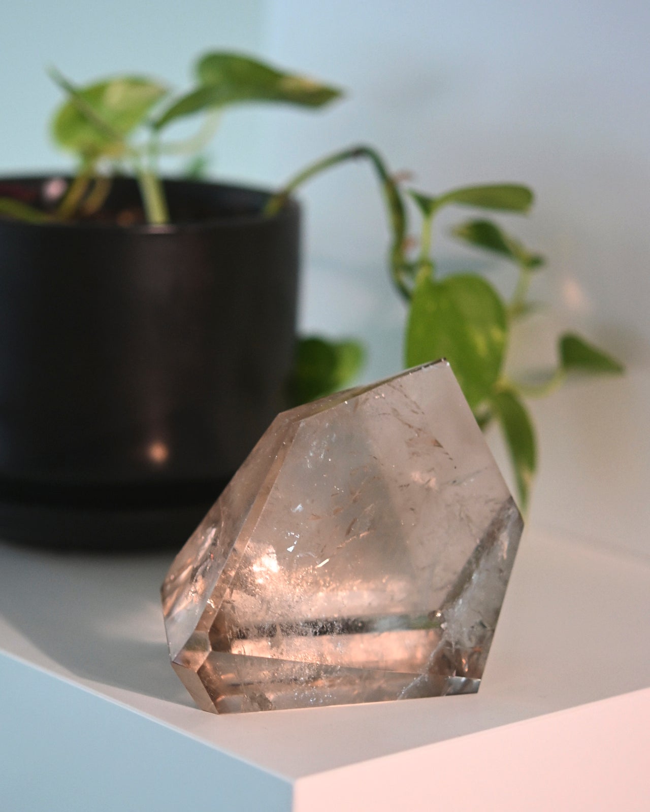 Smoky Quartz Geometric form