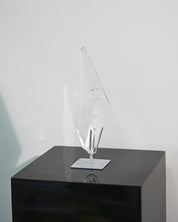 Clear Quartz Geometric Form on stand