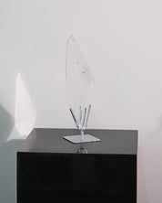 Clear Quartz Geometric Form on stand