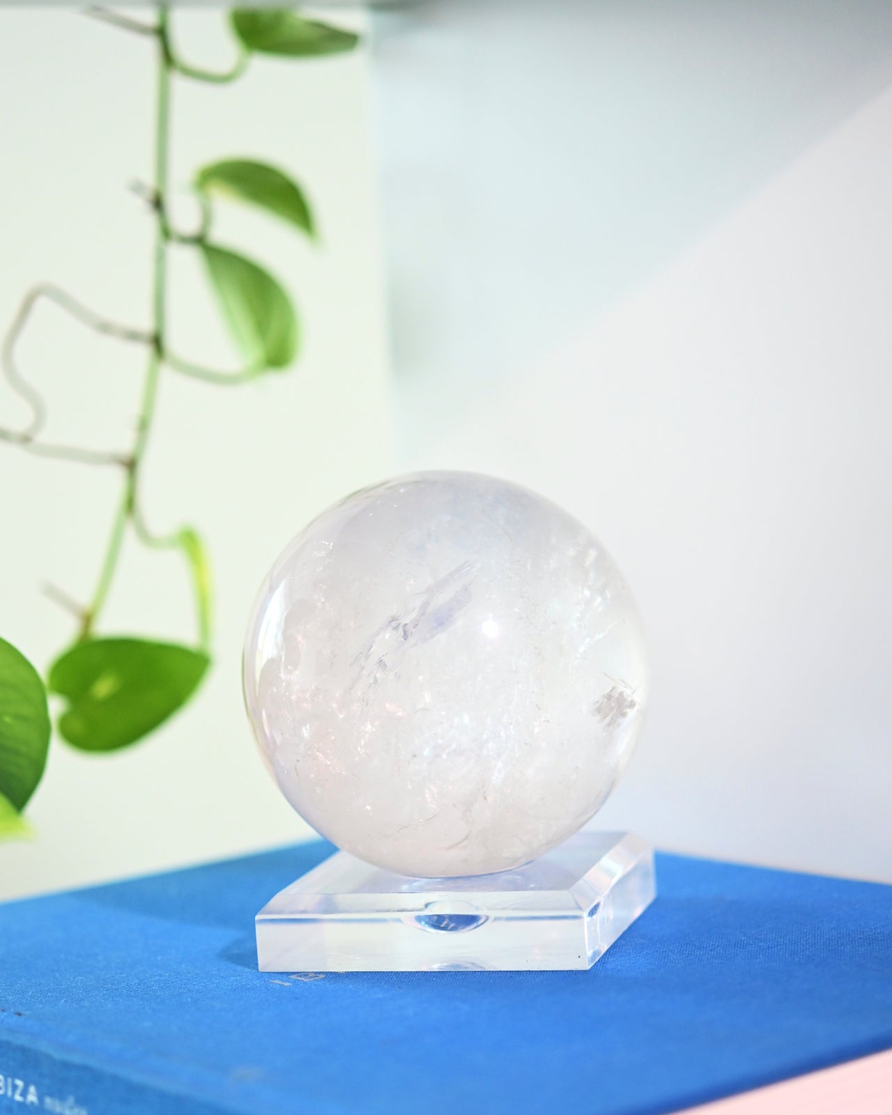 Clear Quartz Sphere LG 2.6lbs