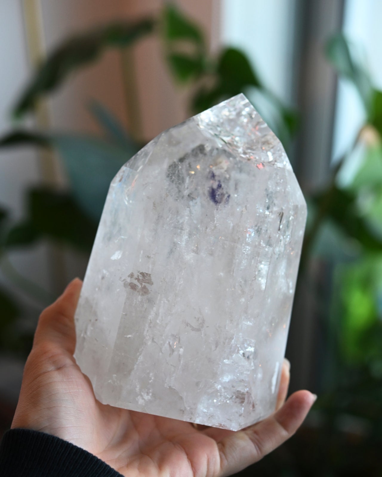 Clear Quartz tower 3.5lbs