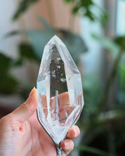 Clear Quartz Polished Point on Stand