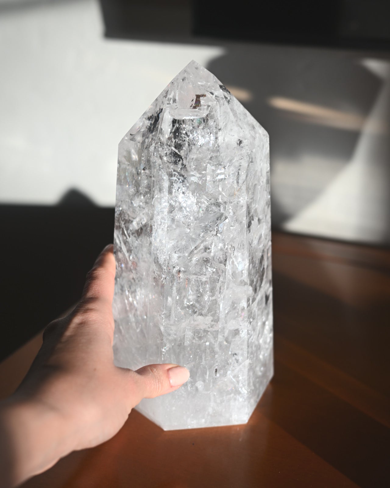 XL Clear Quartz Tower 8.5lbs